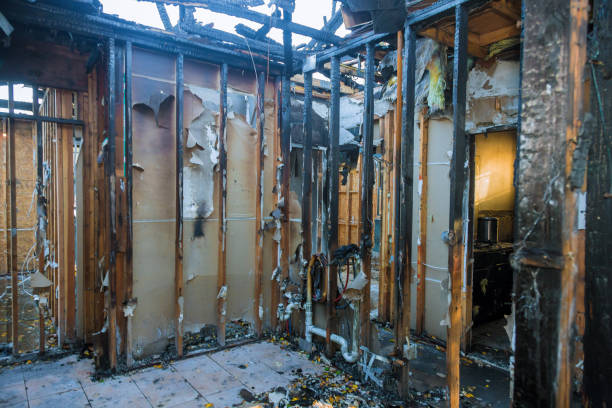 Professional Soot Cleanup technician working in Bay City, OR